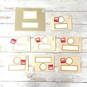 Frame & Name Mats Photo Picture Frame Inserts Bundle Lot Set of 8 NEW